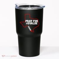 Pray For Uvalde Texas Strong Map Tumbler thumb 0