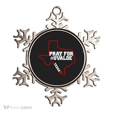 Pray For Uvalde Texas Strong Map Ornament