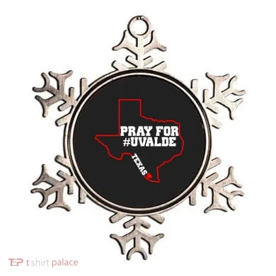 Pray For Uvalde Texas Strong Map Ornament