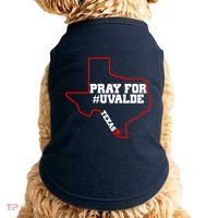 Pray For Uvalde Texas Strong Map Doggie Tank thumb 0