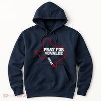 Pray For Uvalde Texas Strong Map Hoodie thumb 0