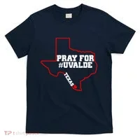 Pray For Uvalde Texas Strong Map T-Shirt thumb 0
