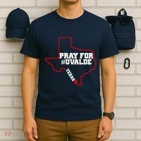 Pray For Uvalde Texas Strong Map T-Shirt thumb 6