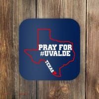 Pray For Uvalde Texas Strong Map Coaster thumb 0
