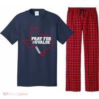 Pray For Uvalde Texas Strong Map Pajama Set thumb 0