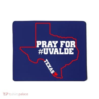 Pray For Uvalde Texas Strong Map Mousepad