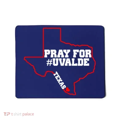 Pray For Uvalde Texas Strong Map Mousepad