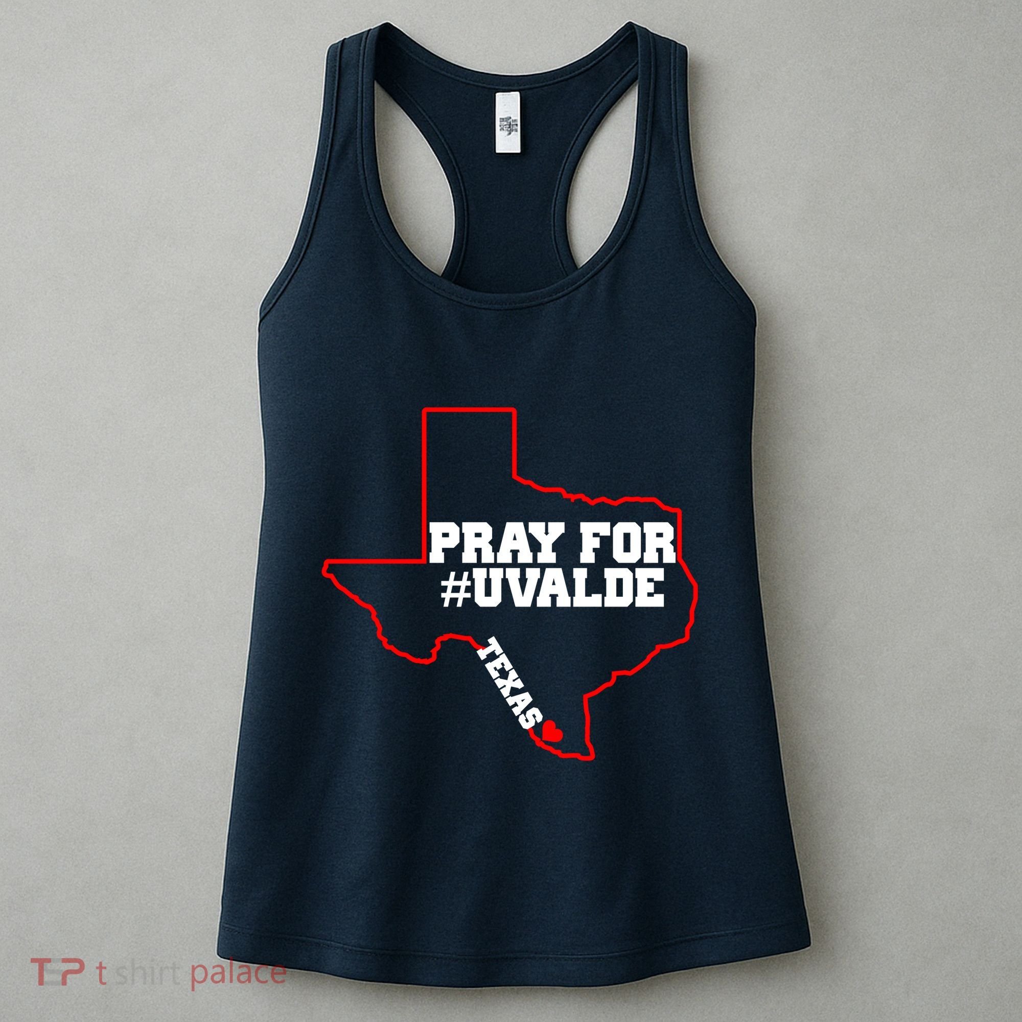 Pray For Uvalde Texas Strong Map Women's Tank Top