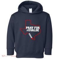 Pray For Uvalde Texas Strong Map Toddler Hoodie thumb 0