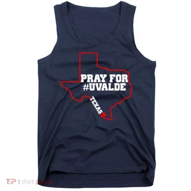 Pray For Uvalde Texas Strong Map Tank Top