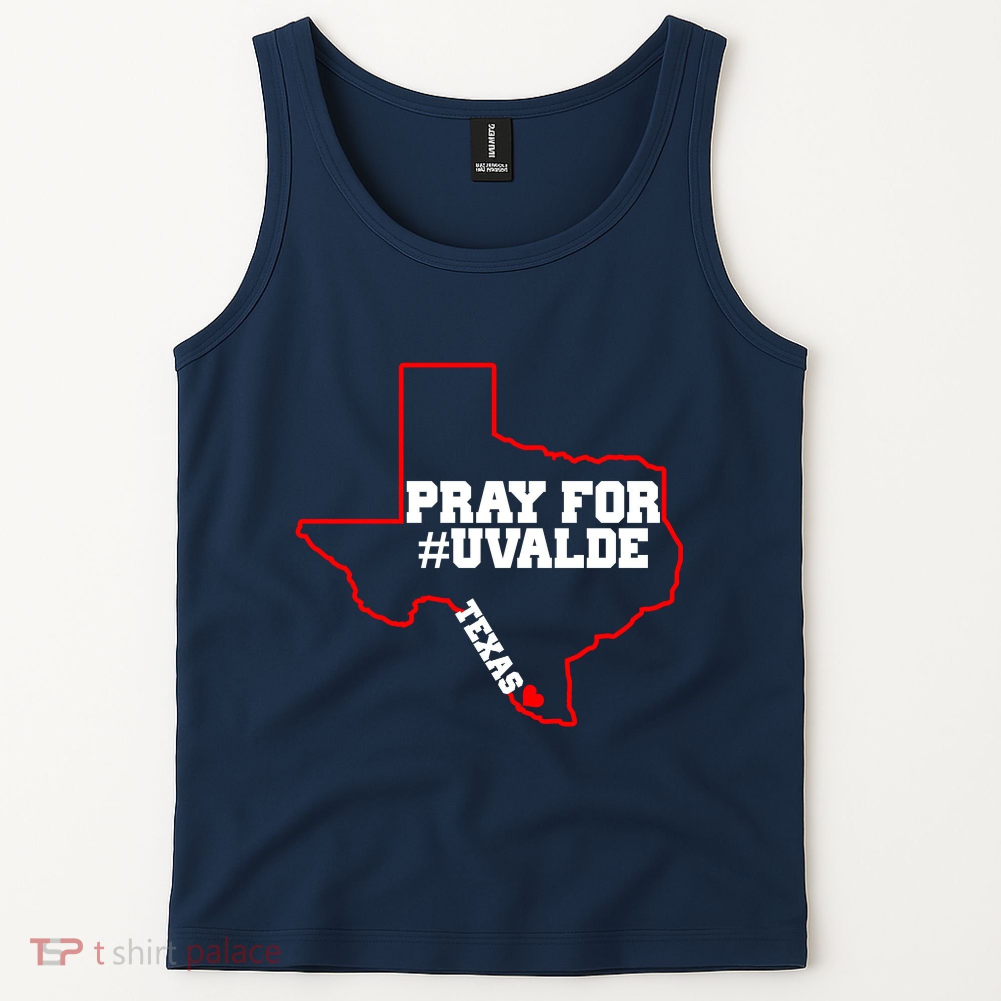 Pray For Uvalde Texas Strong Map Tank Top