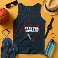 Pray For Uvalde Texas Strong Map Tank Top thumb 4