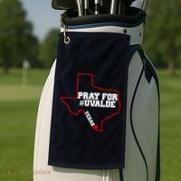 Pray For Uvalde Texas Strong Map Golf Towel thumb 2