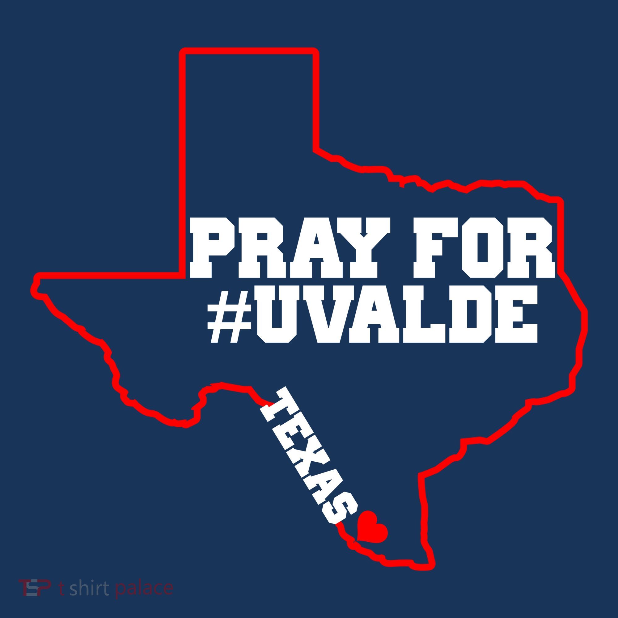 Pray For Uvalde Texas Strong Map Women's T-Shirt