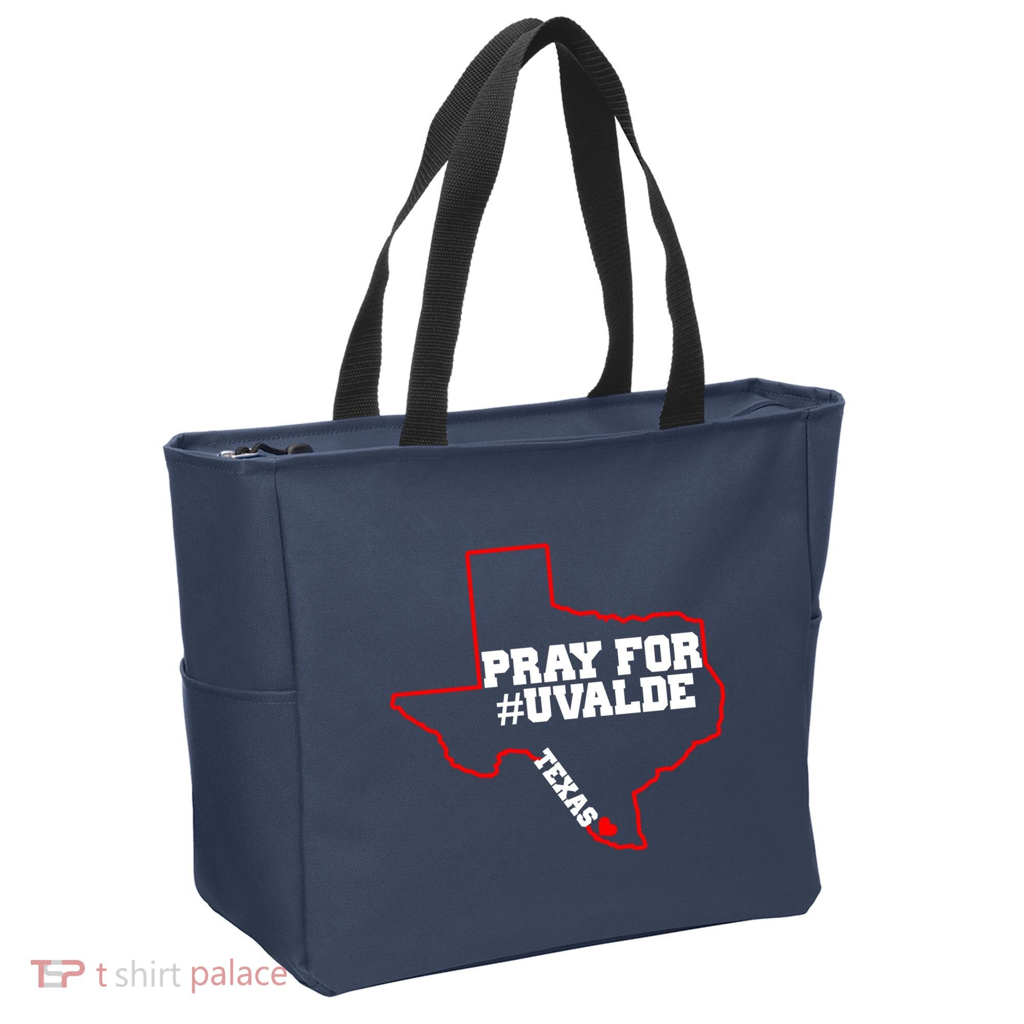 Pray For Uvalde Texas Strong Map Tote Bag
