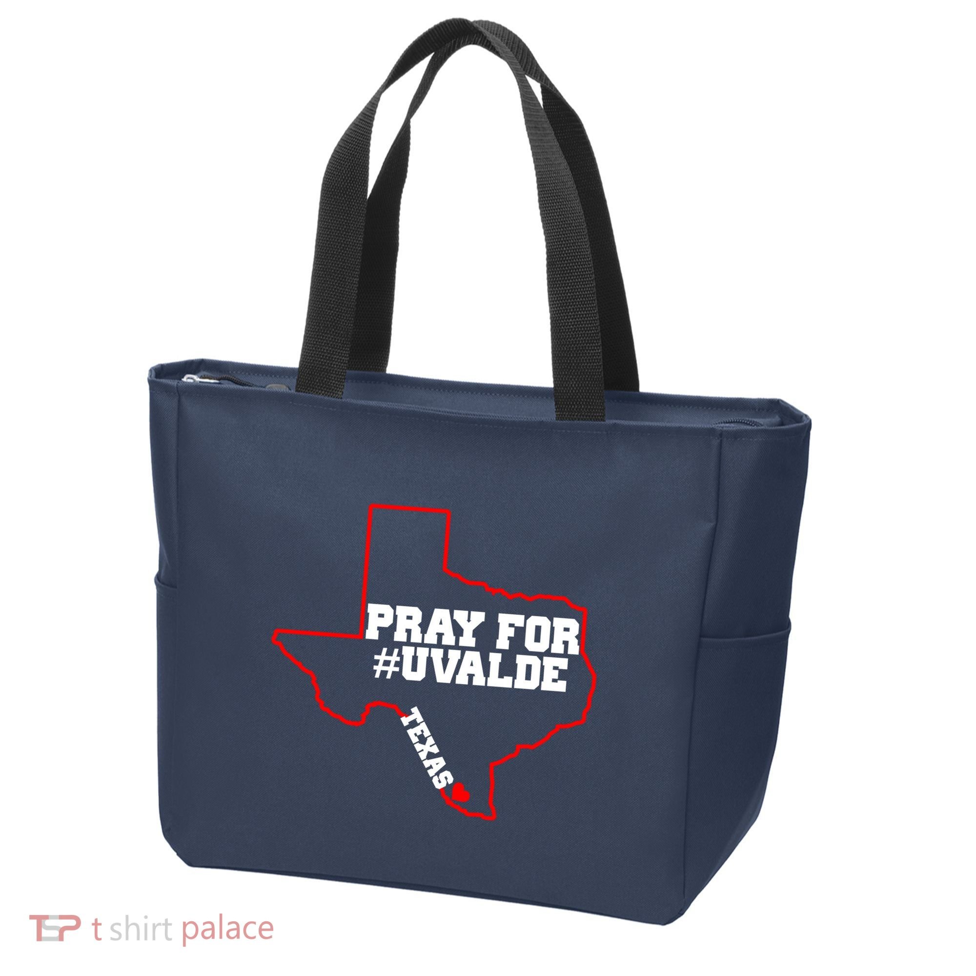 Pray For Uvalde Texas Strong Map Tote Bag