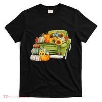 Pumpkin Fall Vintage Truck T-Shirt thumb 0
