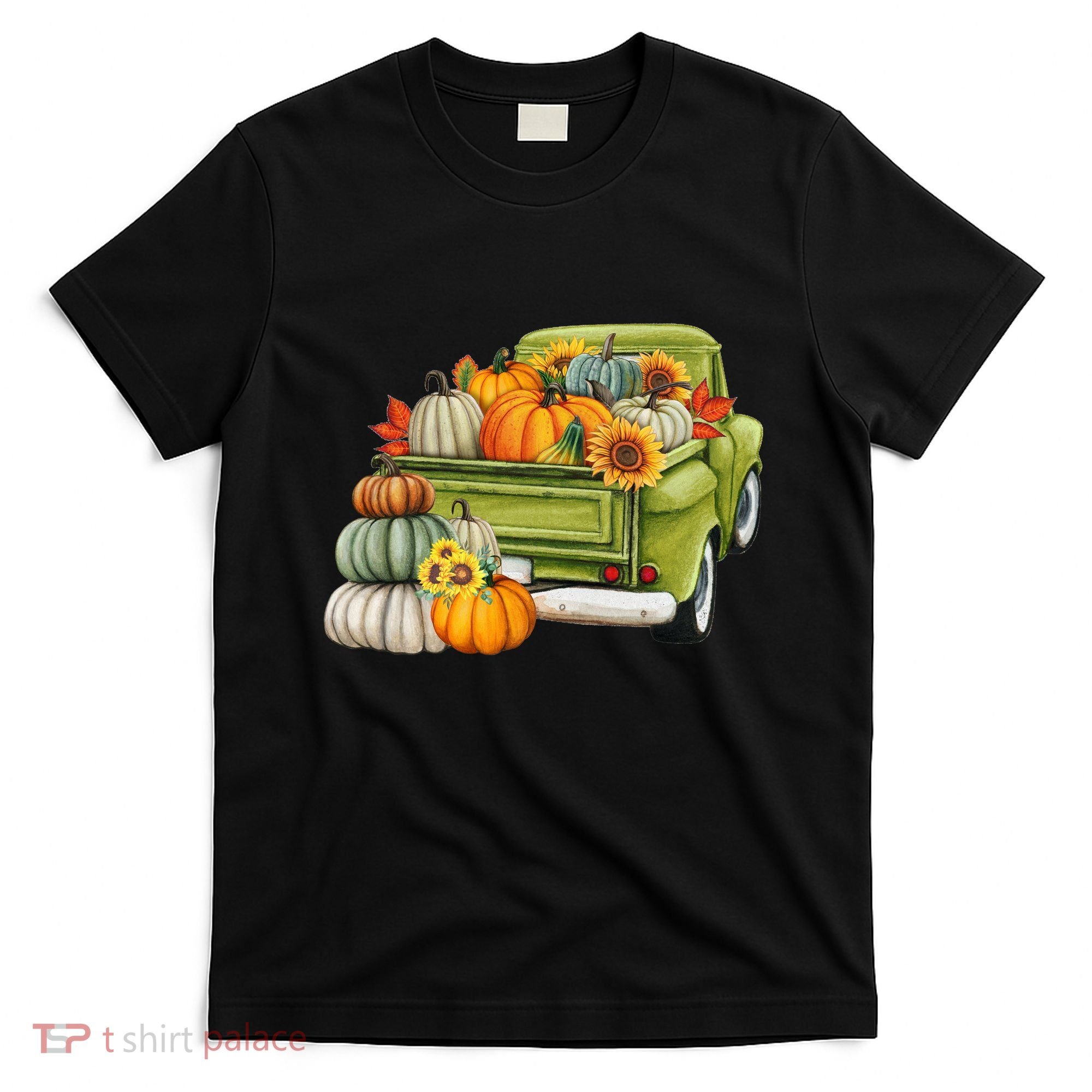 Pumpkin Fall Vintage Truck T-Shirt
