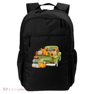 Pumpkin Fall Vintage Truck Backpack