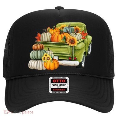 Pumpkin Fall Vintage Truck Hat