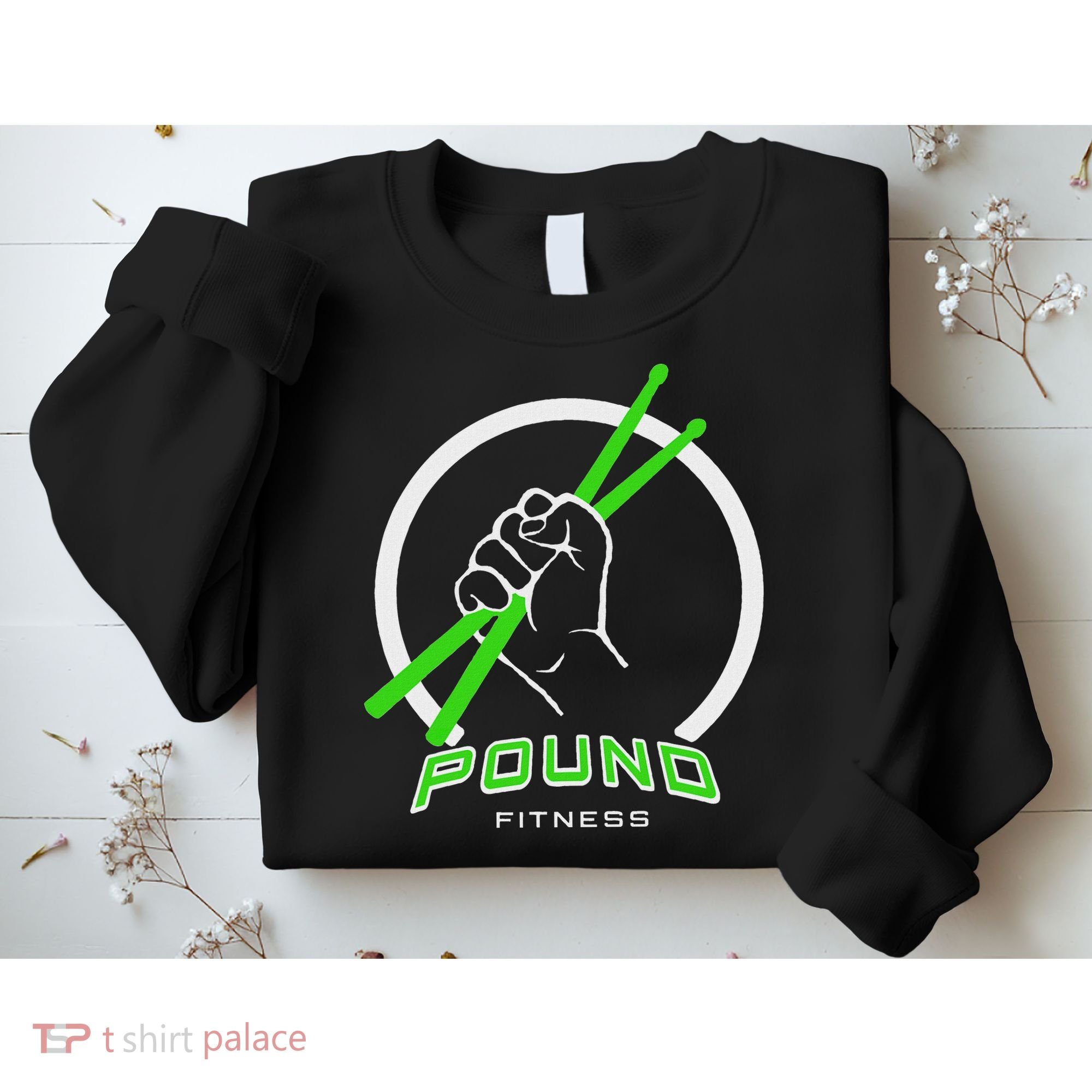 Pound Fitness With Drumsticks Graphic Sweatshirt
