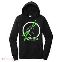 Pound Fitness With Drumsticks Graphic Women's Hoodie thumb 0