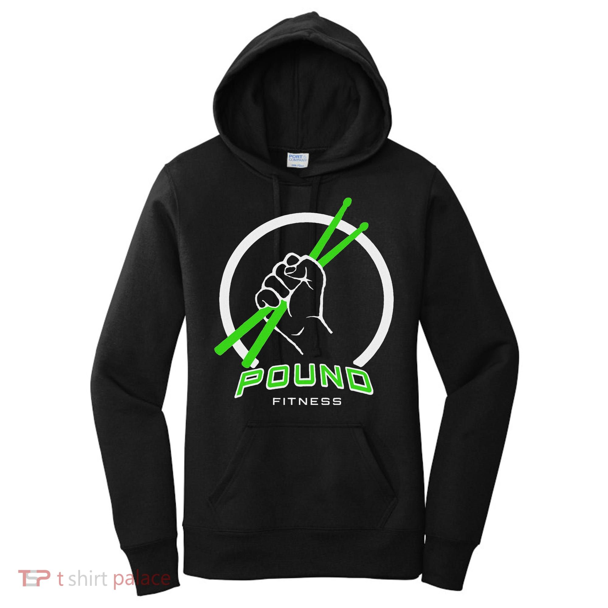 Pound Fitness With Drumsticks Graphic Women's Hoodie