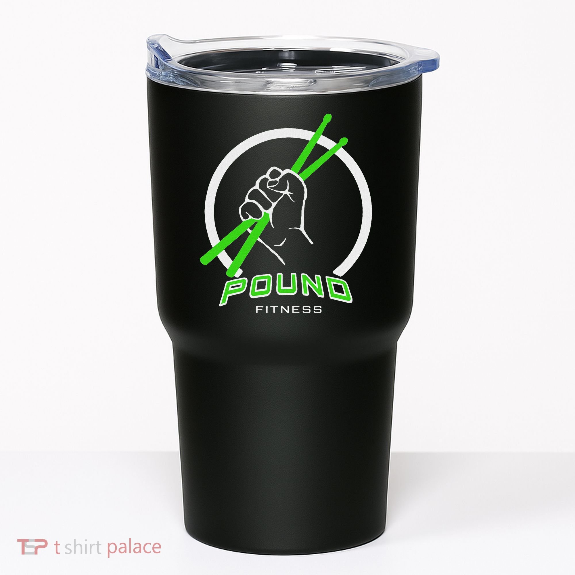 Pound Fitness With Drumsticks Graphic Tumbler
