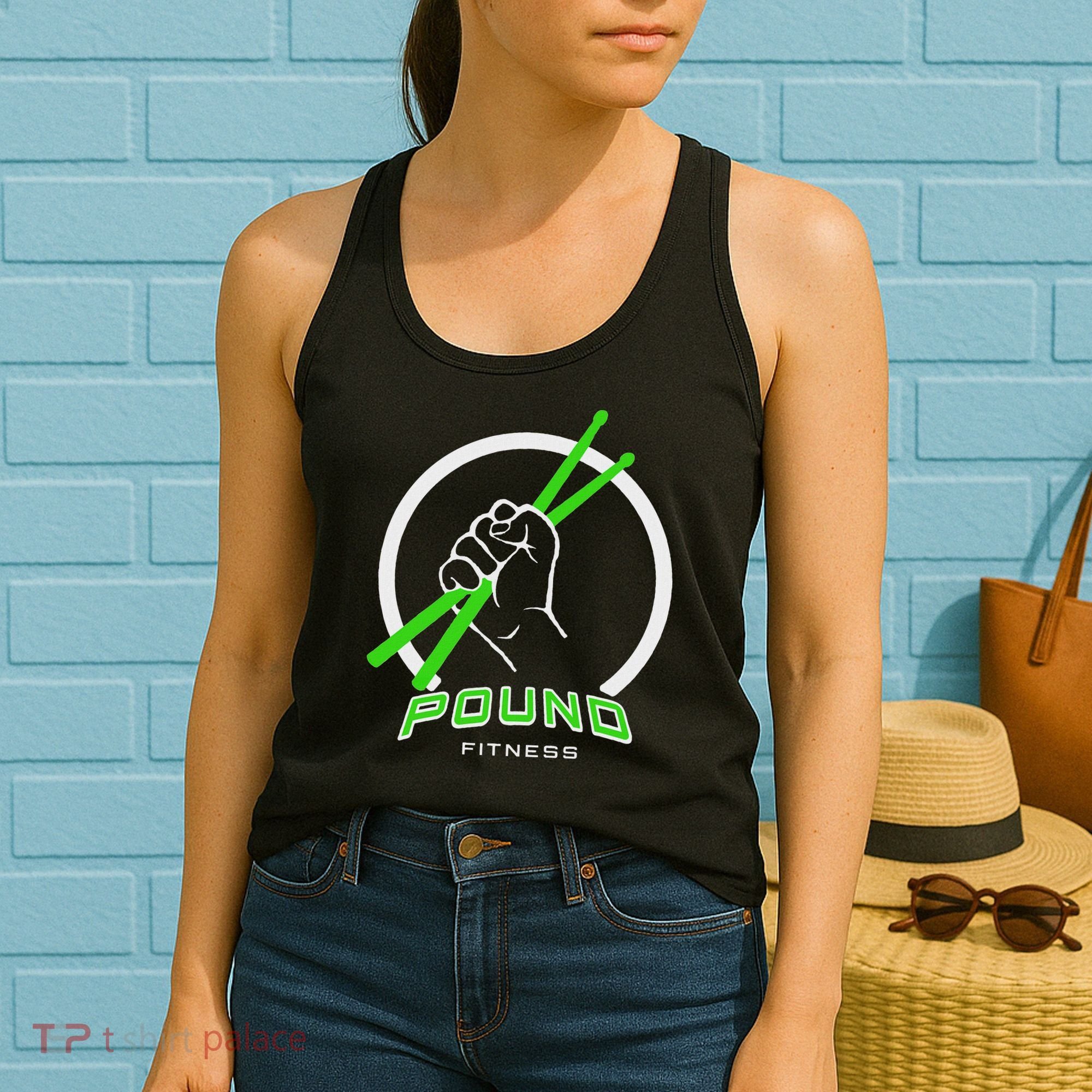Pound Fitness With Drumsticks Graphic Women's Tank Top