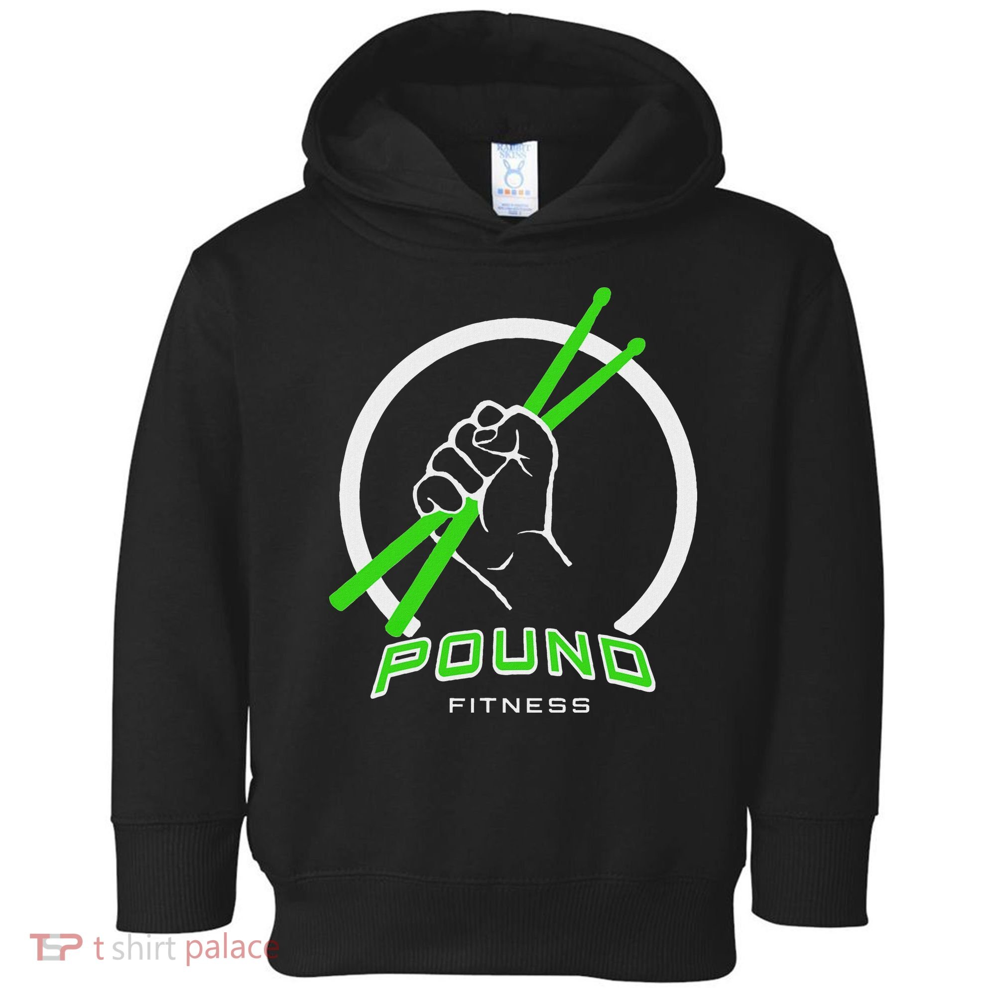 Pound Fitness With Drumsticks Graphic Toddler Hoodie