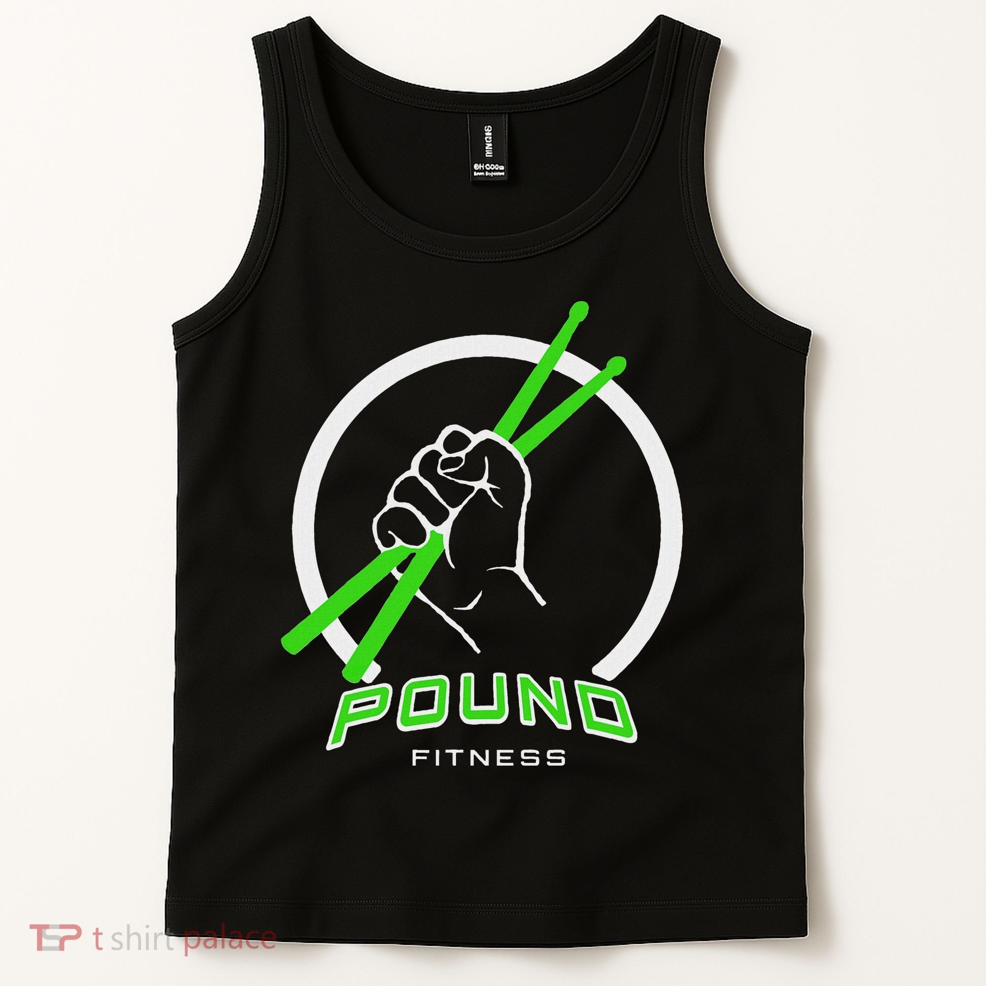 Pound Fitness With Drumsticks Graphic Tank Top