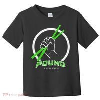 Pound Fitness With Drumsticks Graphic Toddler T-Shirt thumb 0