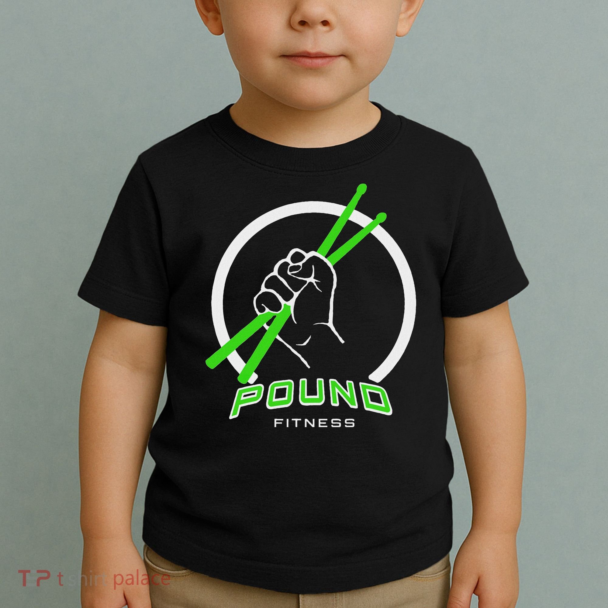 Pound Fitness With Drumsticks Graphic Toddler T-Shirt
