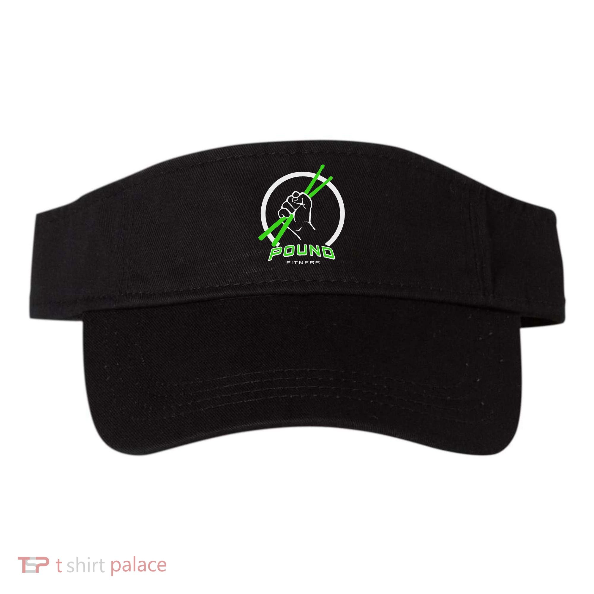 Pound Fitness With Drumsticks Graphic Visor