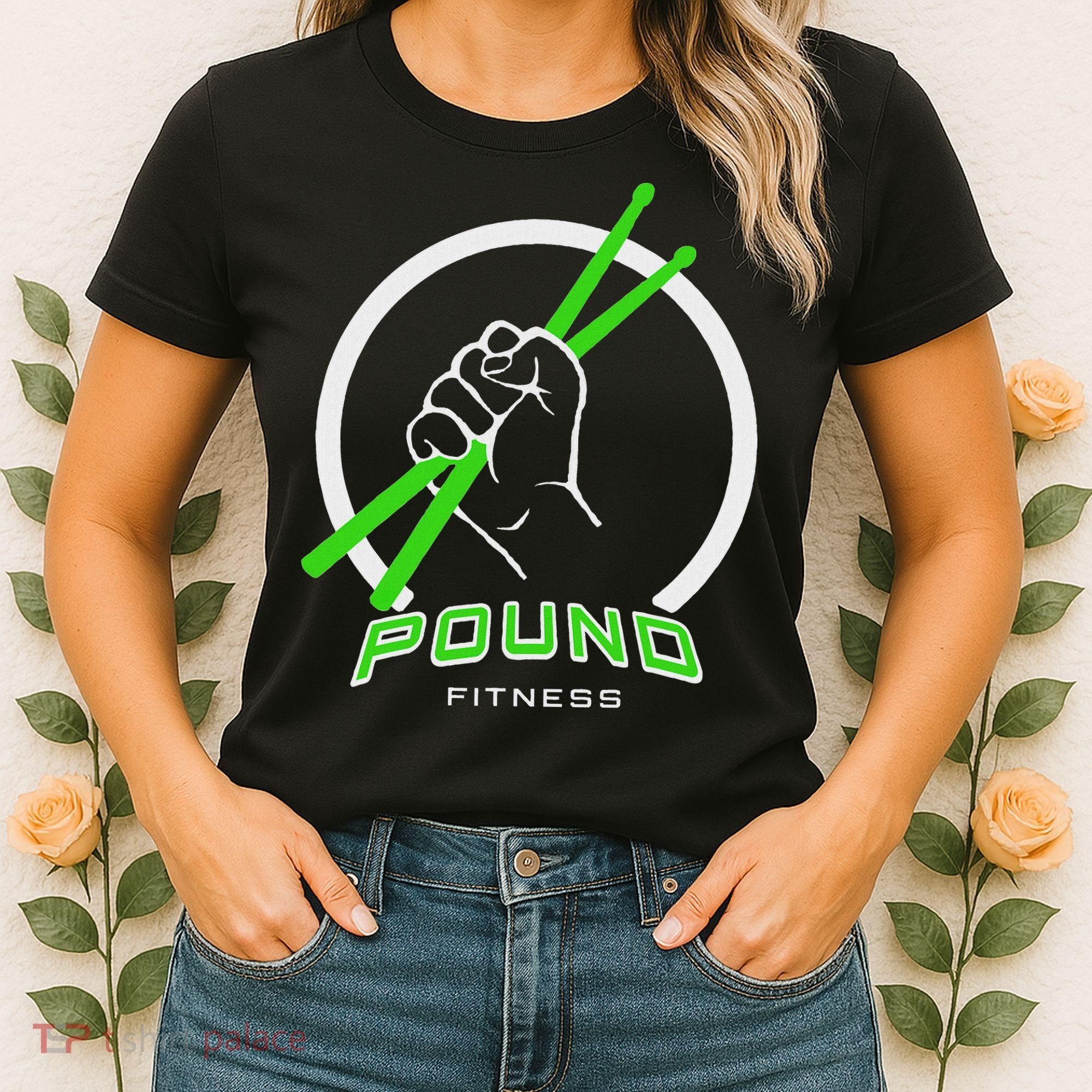 Pound Fitness With Drumsticks Graphic Women's T-Shirt