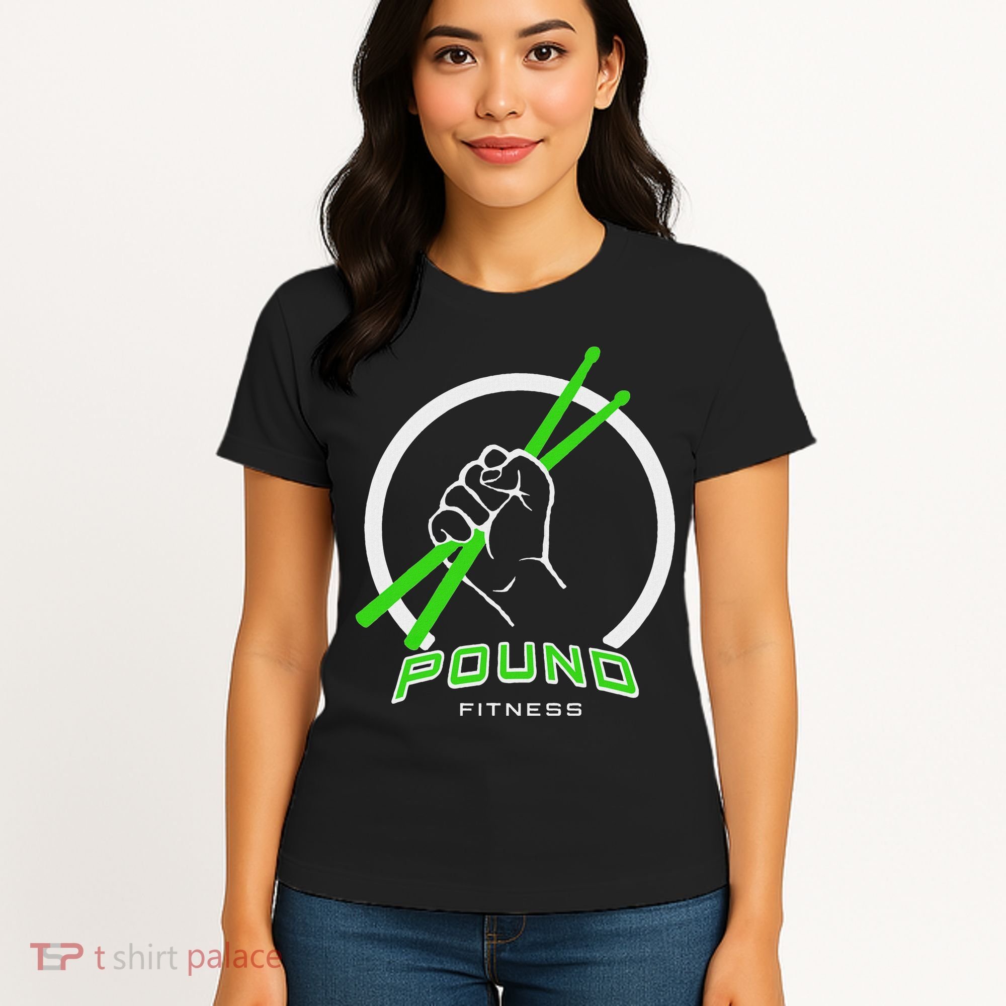 Pound Fitness With Drumsticks Graphic Women's T-Shirt