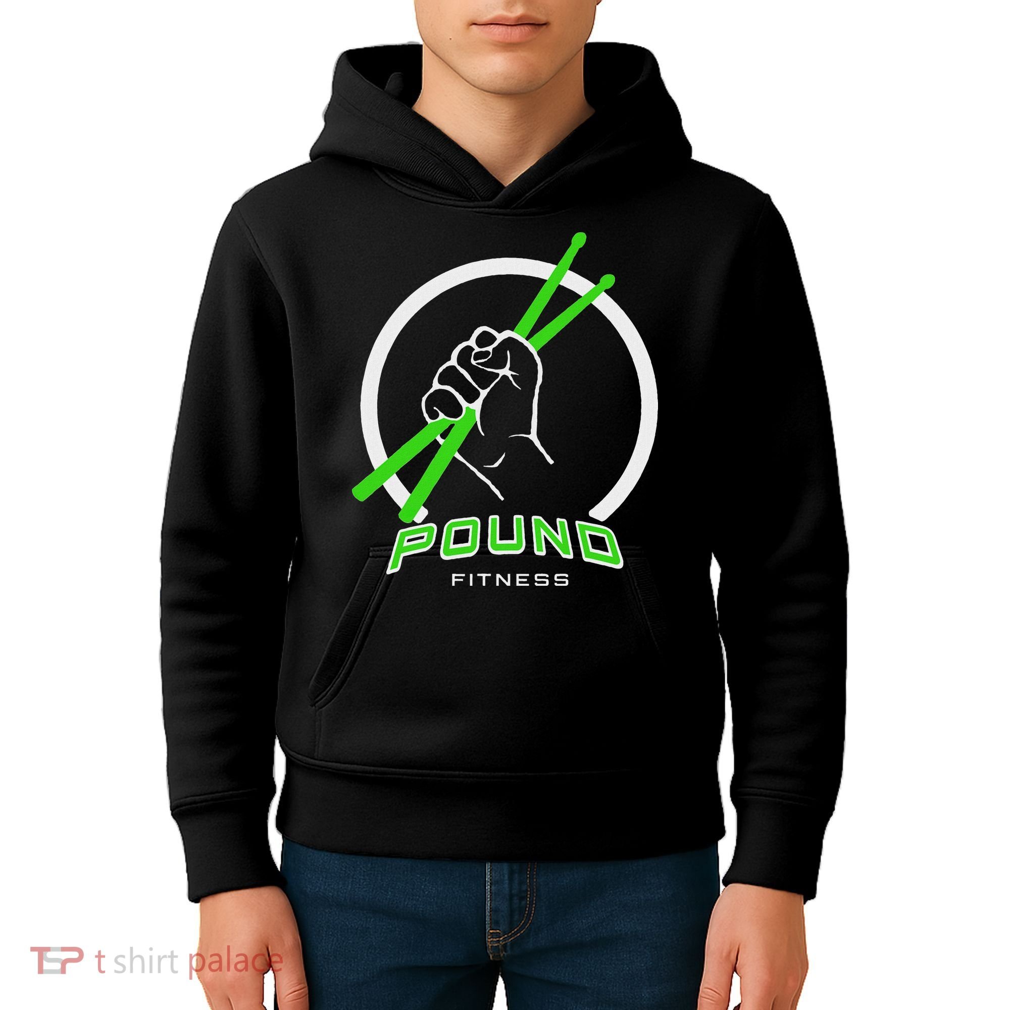 Pound Fitness With Drumsticks Graphic Kids Hoodie