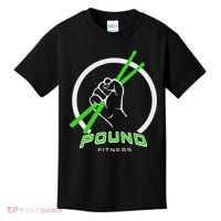 Pound Fitness With Drumsticks Graphic Kids T-Shirt thumb 0