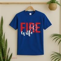 Proud Fire Wife Of Firefighter Wife Fire Wife Cool Gift T-Shirt thumb 2