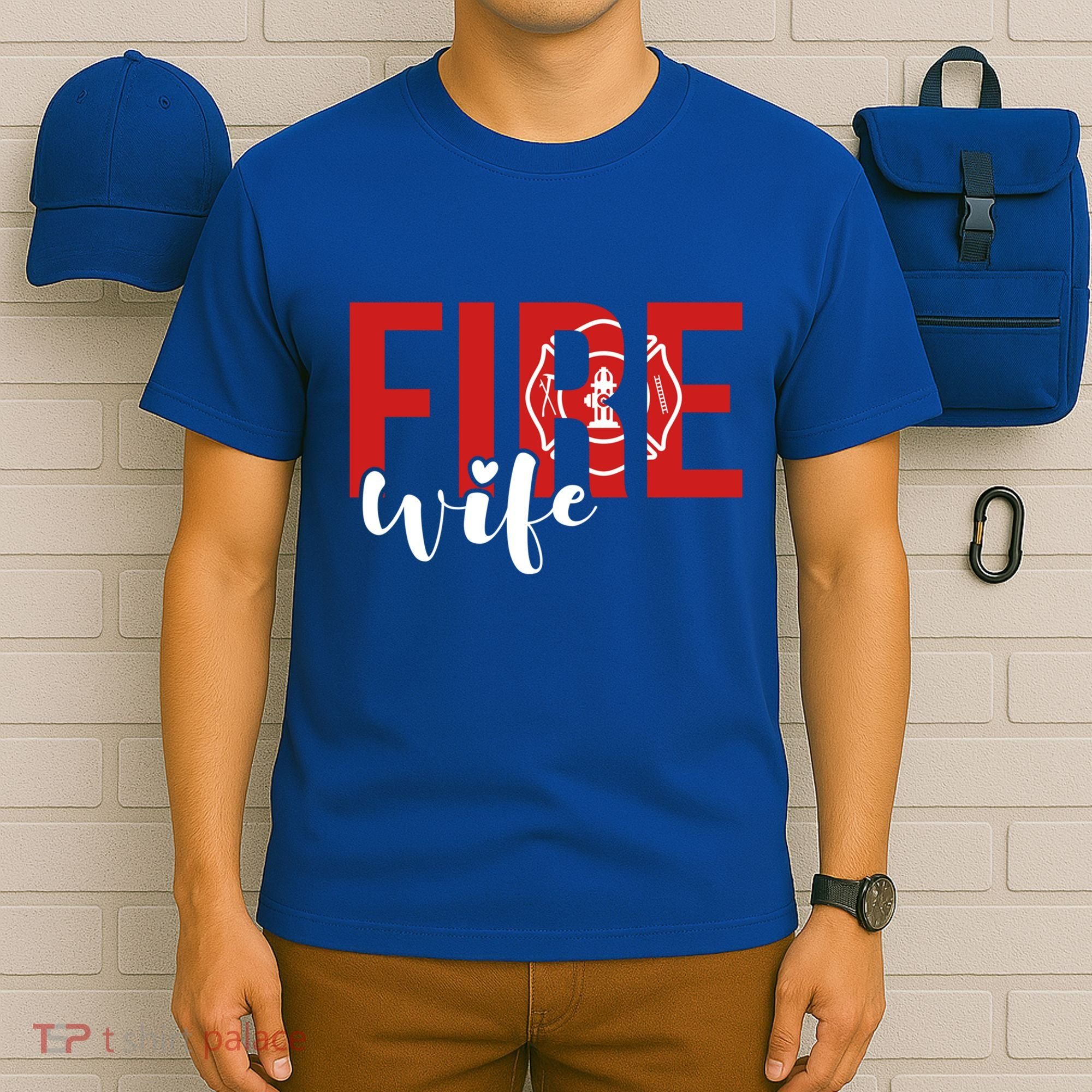 Proud Fire Wife Of Firefighter Wife Fire Wife Cool Gift T-Shirt