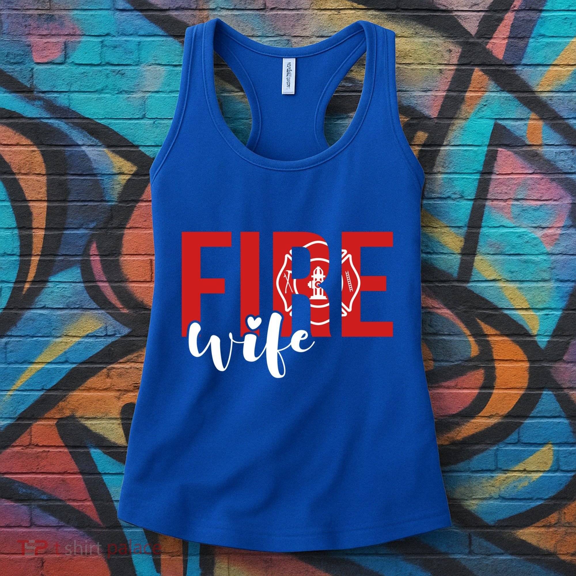 Proud Fire Wife Of Firefighter Wife Fire Wife Cool Gift Women's Tank Top