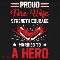 Proud Fire Wife Married To A Hero Firefighter Fire Chief Gift Ornament thumb 1