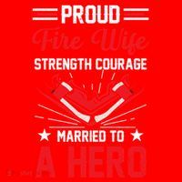 Proud Fire Wife Married To A Hero Firefighter Fire Chief Gift Santa Hat thumb 1