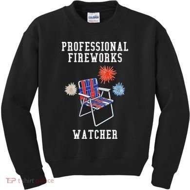 Professional Fireworks Watcher Kids Sweatshirt