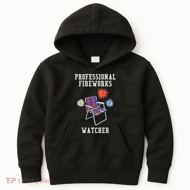Professional Fireworks Watcher Kids Hoodie