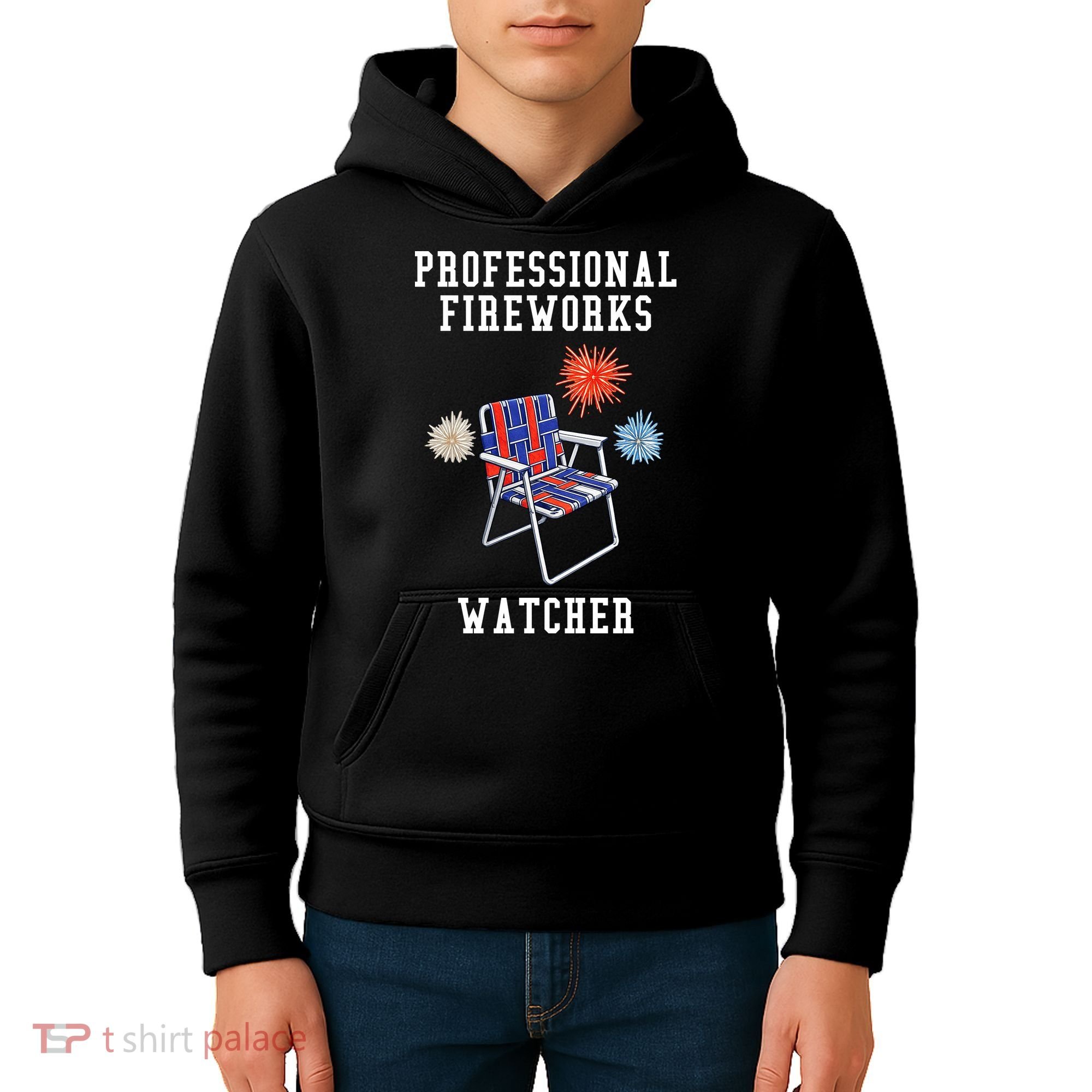 Professional Fireworks Watcher Kids Hoodie