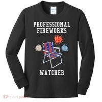 Professional Fireworks Watcher Kids Long Sleeve Shirt thumb 0