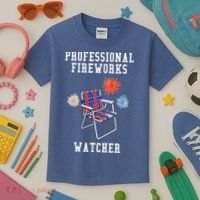 Professional Fireworks Watcher Kids T-Shirt thumb 3