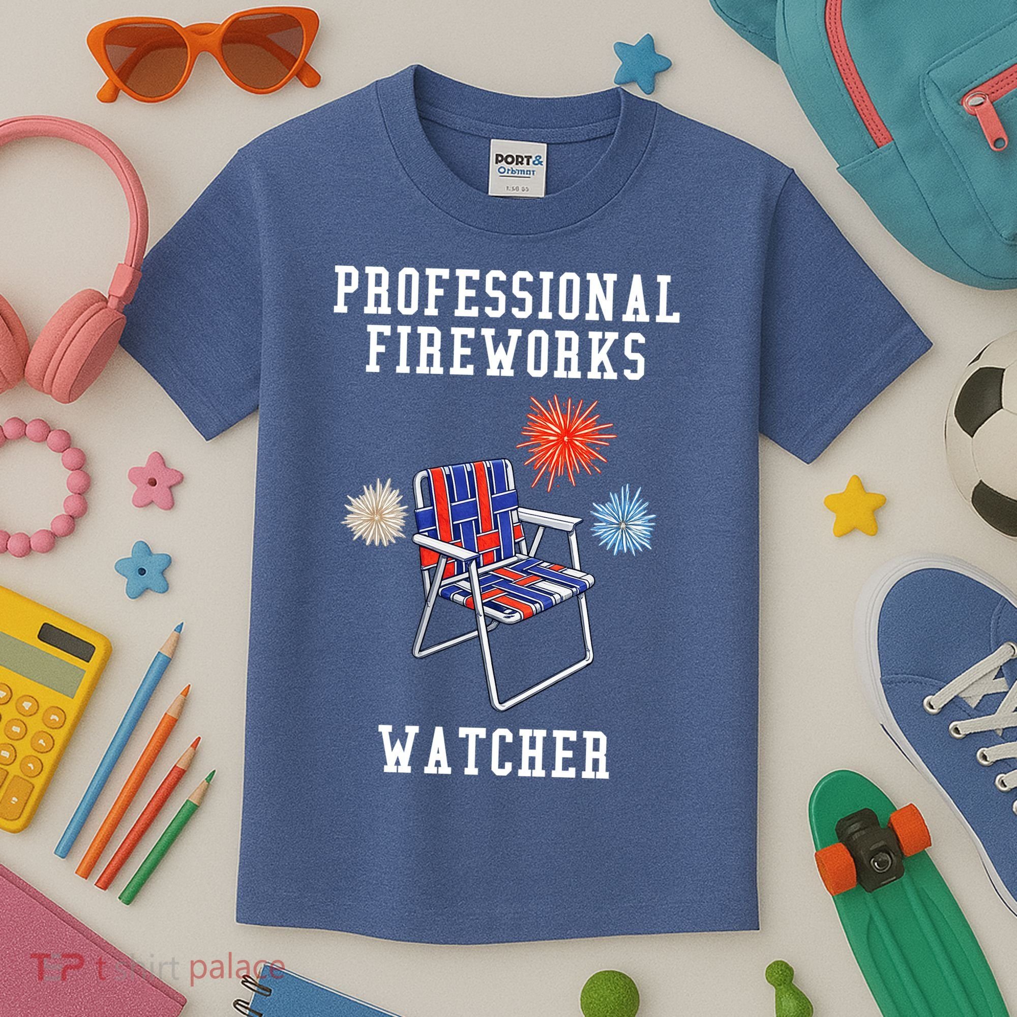 Professional Fireworks Watcher Kids T-Shirt