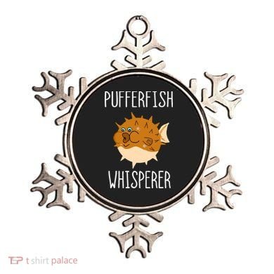 Puffer Fish Whisperer Buffer Fish Whisperer Ocean Fugo Fish Ornament